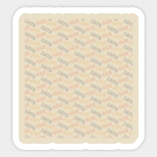 Pro Roe 1973 (pattern) Sticker